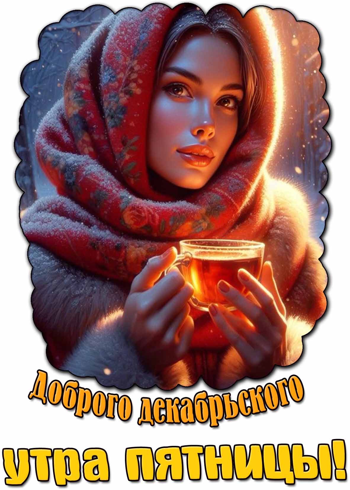 Красивая картинка доброго декабрьского утра пятницы