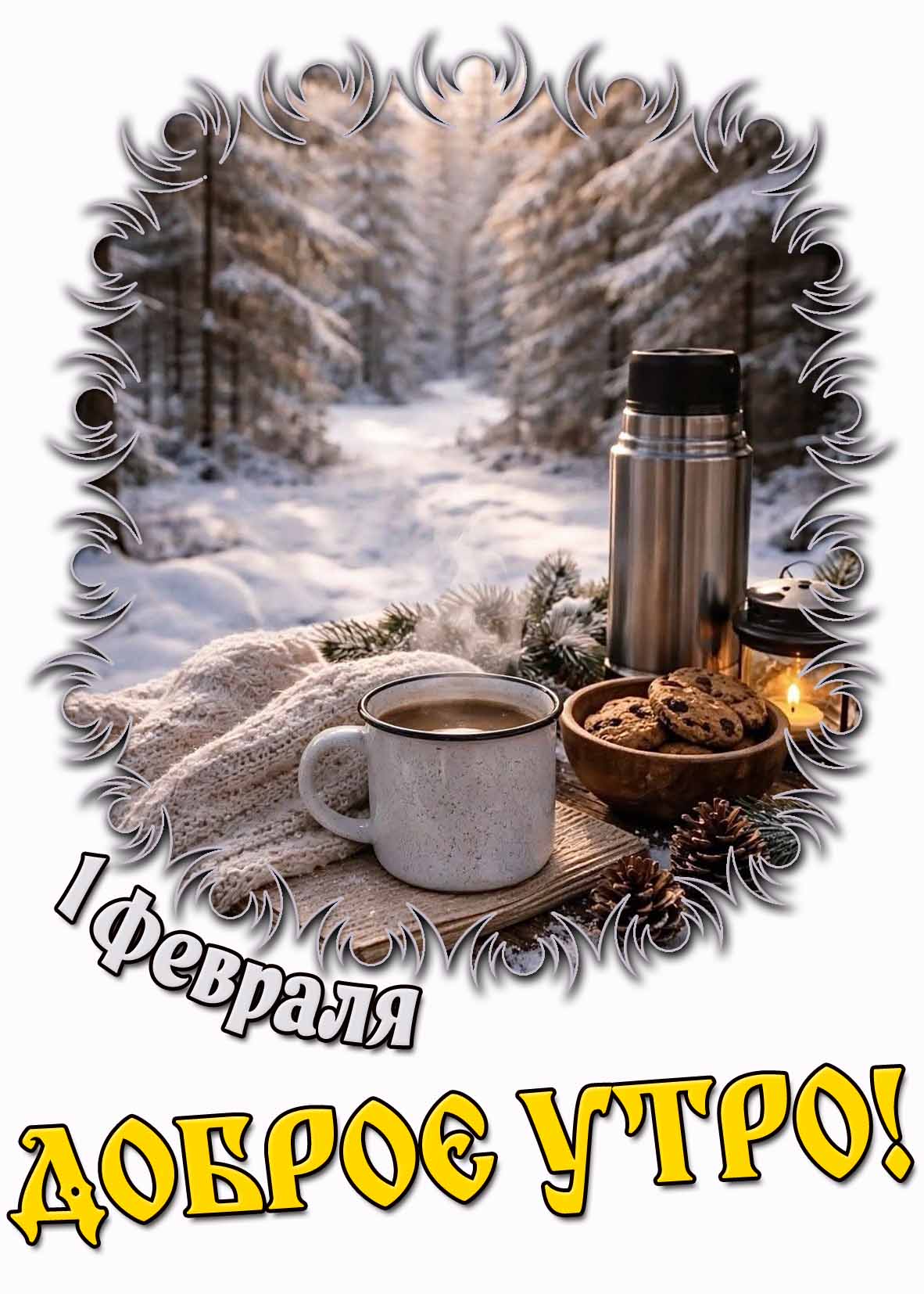 Картинка 1 февраля - доброе утро!