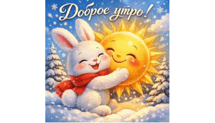 Зимняя гифка "Доброе утро!"