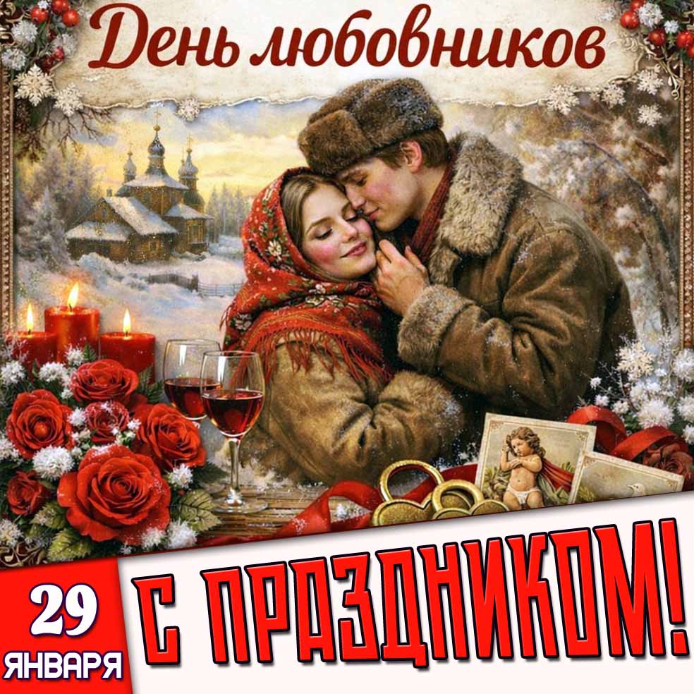Картинка "С праздником! 29 января - день любовников!"