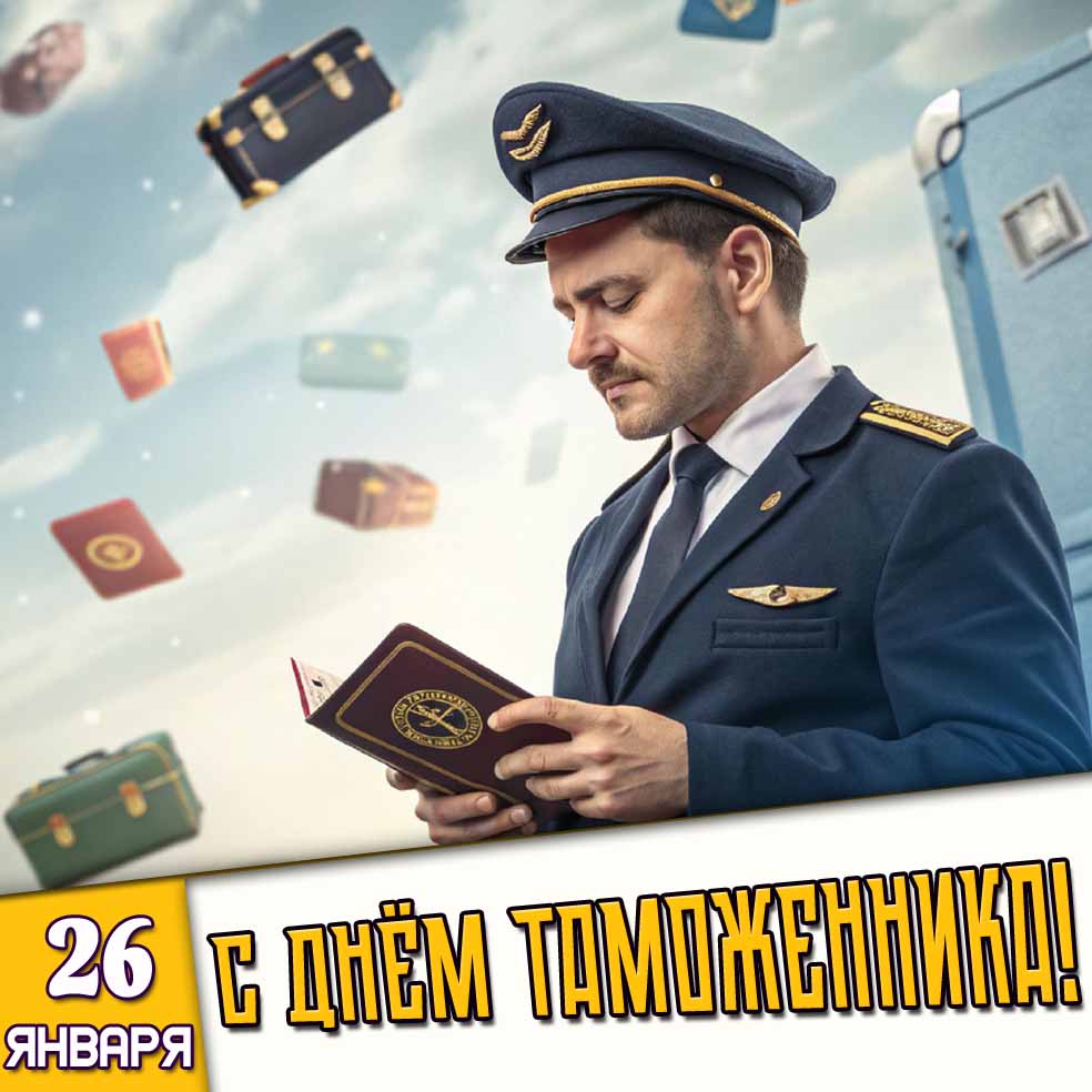 Картинка 26 января - с днём таможенника!