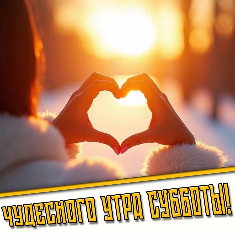 Чудесного утра субботы! - романтическая зимняя картинка для мужчины