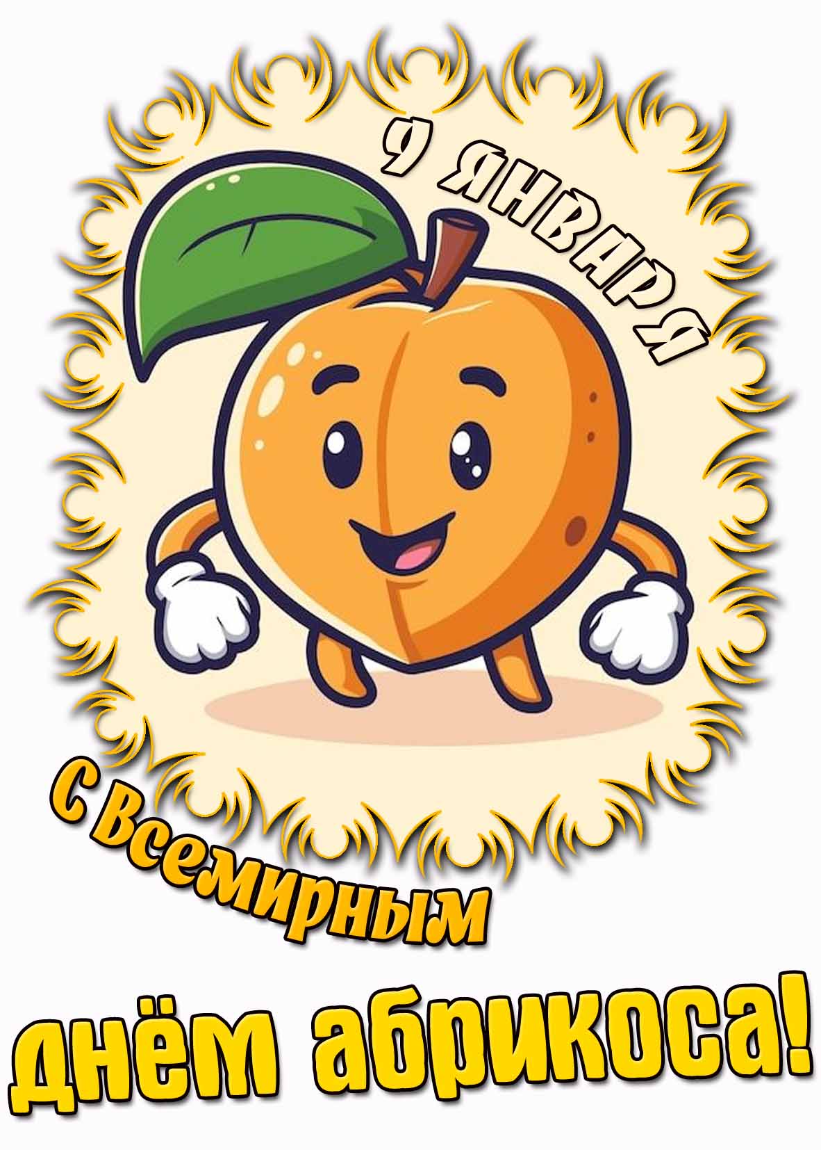 Прикольная картинка с Всемирным днём абрикоса