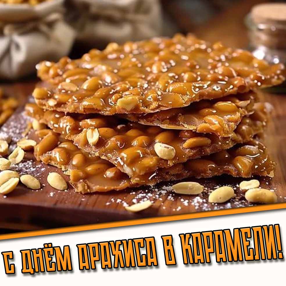 Картинка с днём арахиса в карамели