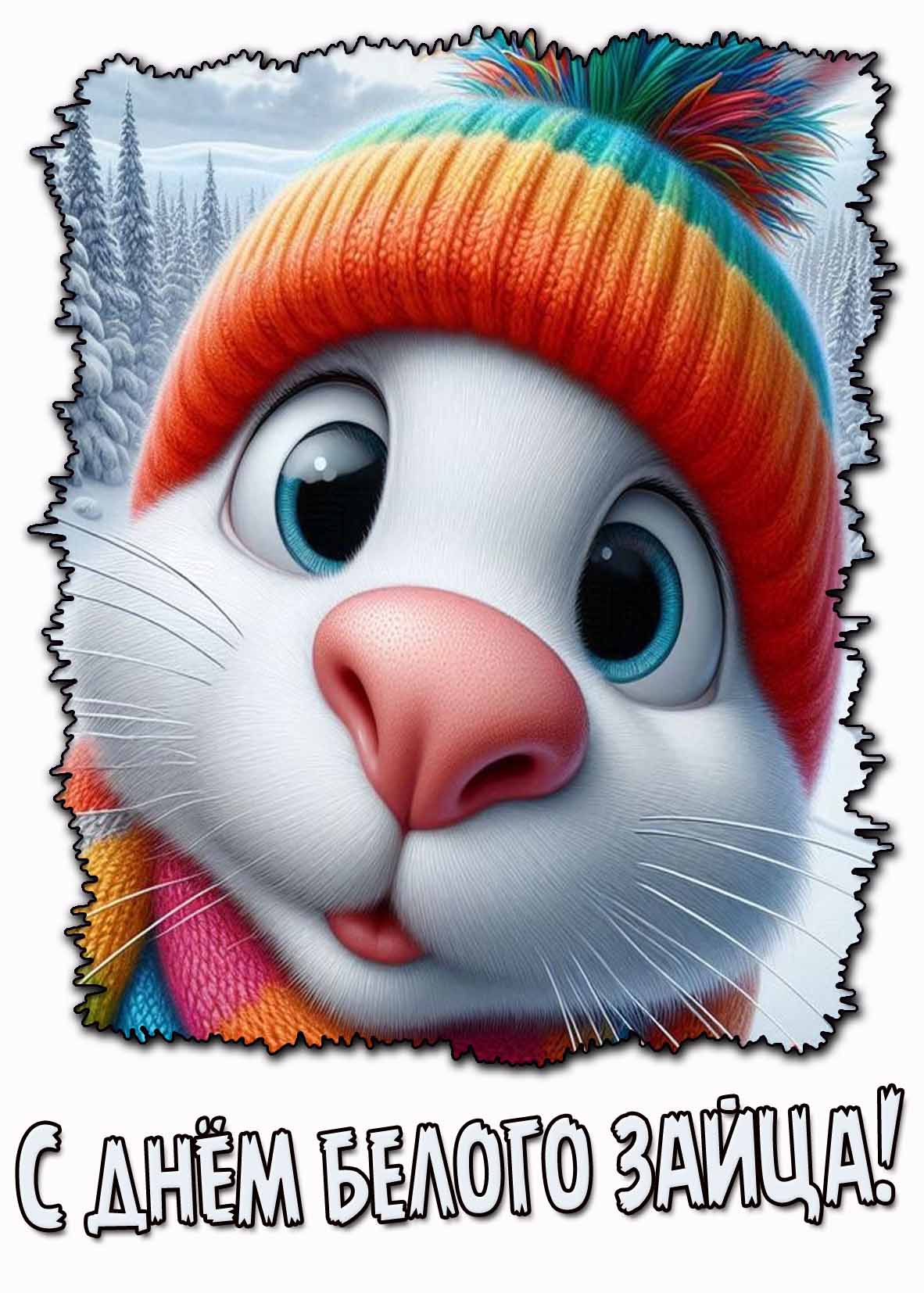 Прикольная картинка с днём белого зайца