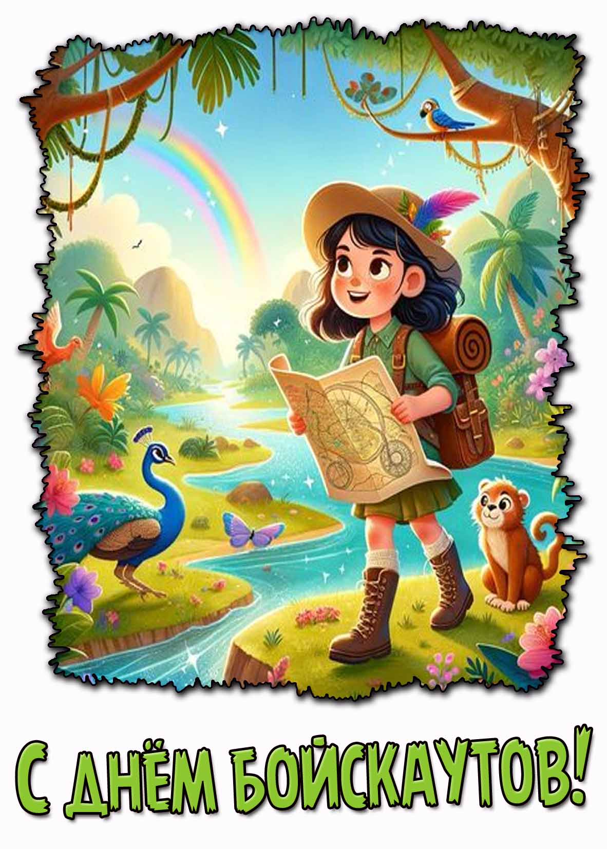 Красивая картинка с днём бойскаутов