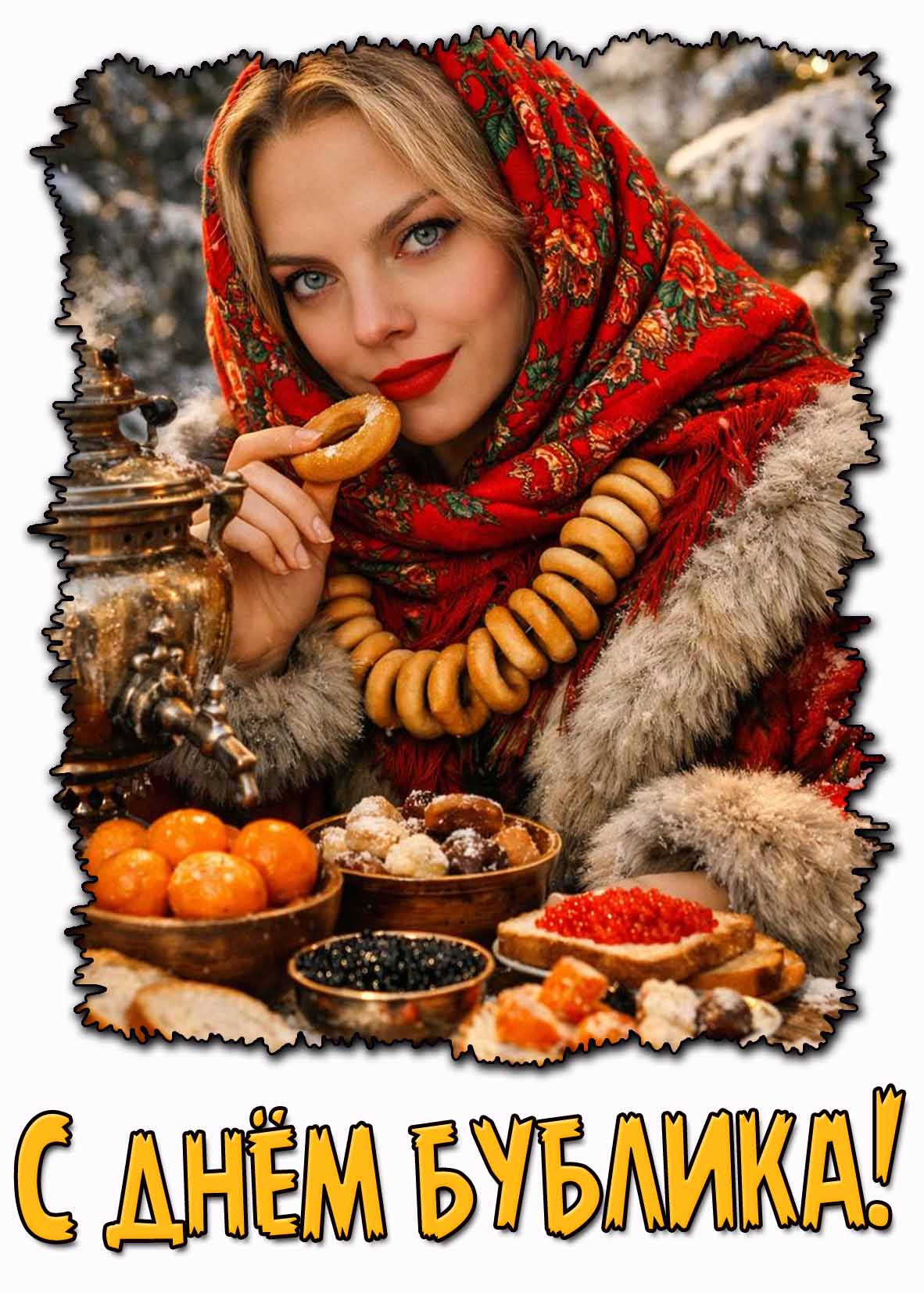 Красивая картинка с днём бублика