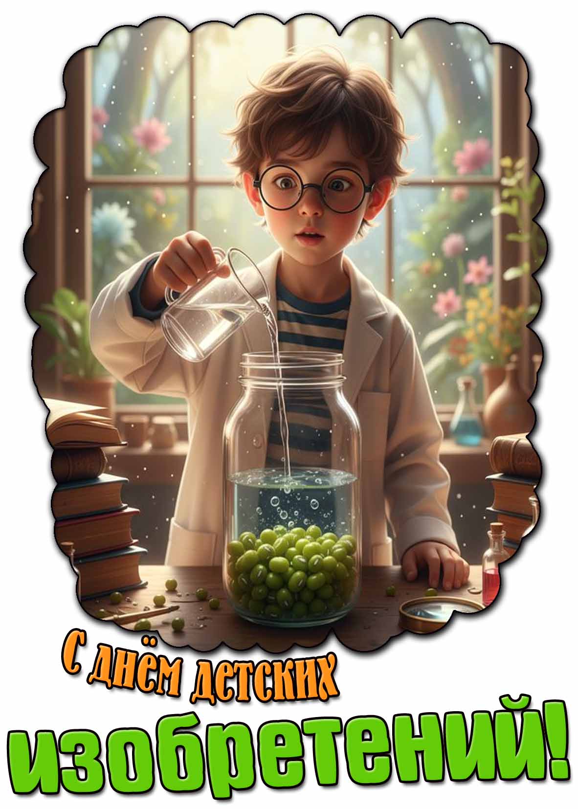 С днём детских изобретений! - открытка для мальчика