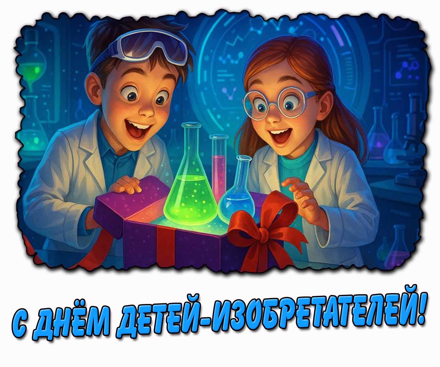 Красивая картинка с днём детей-изобретателей