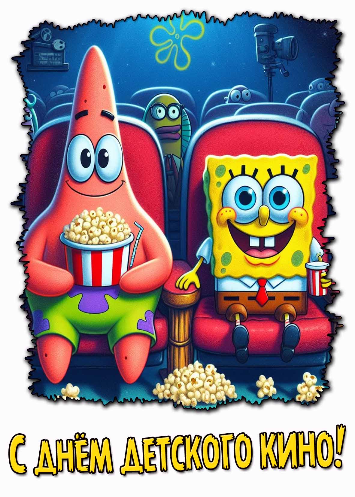 С днём детского кино! - весёлая открытка