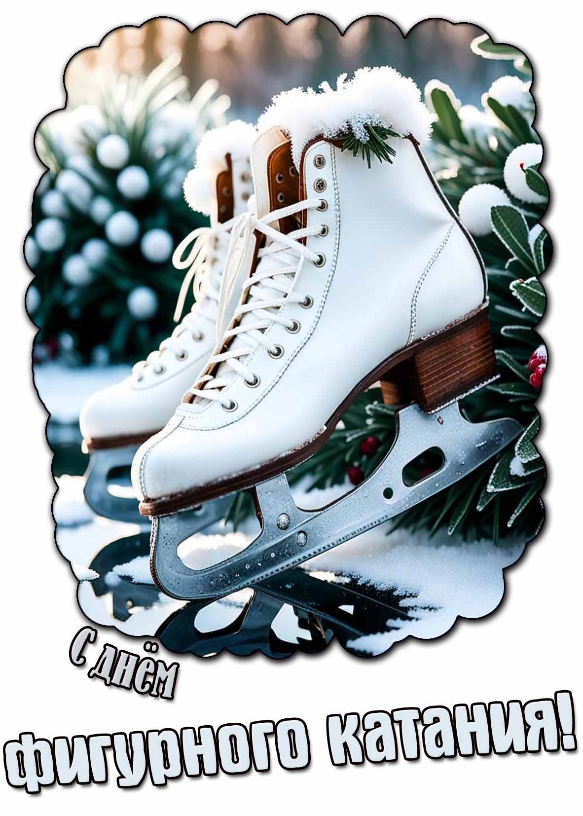 С днём фигурного катания! - картинка с коньками