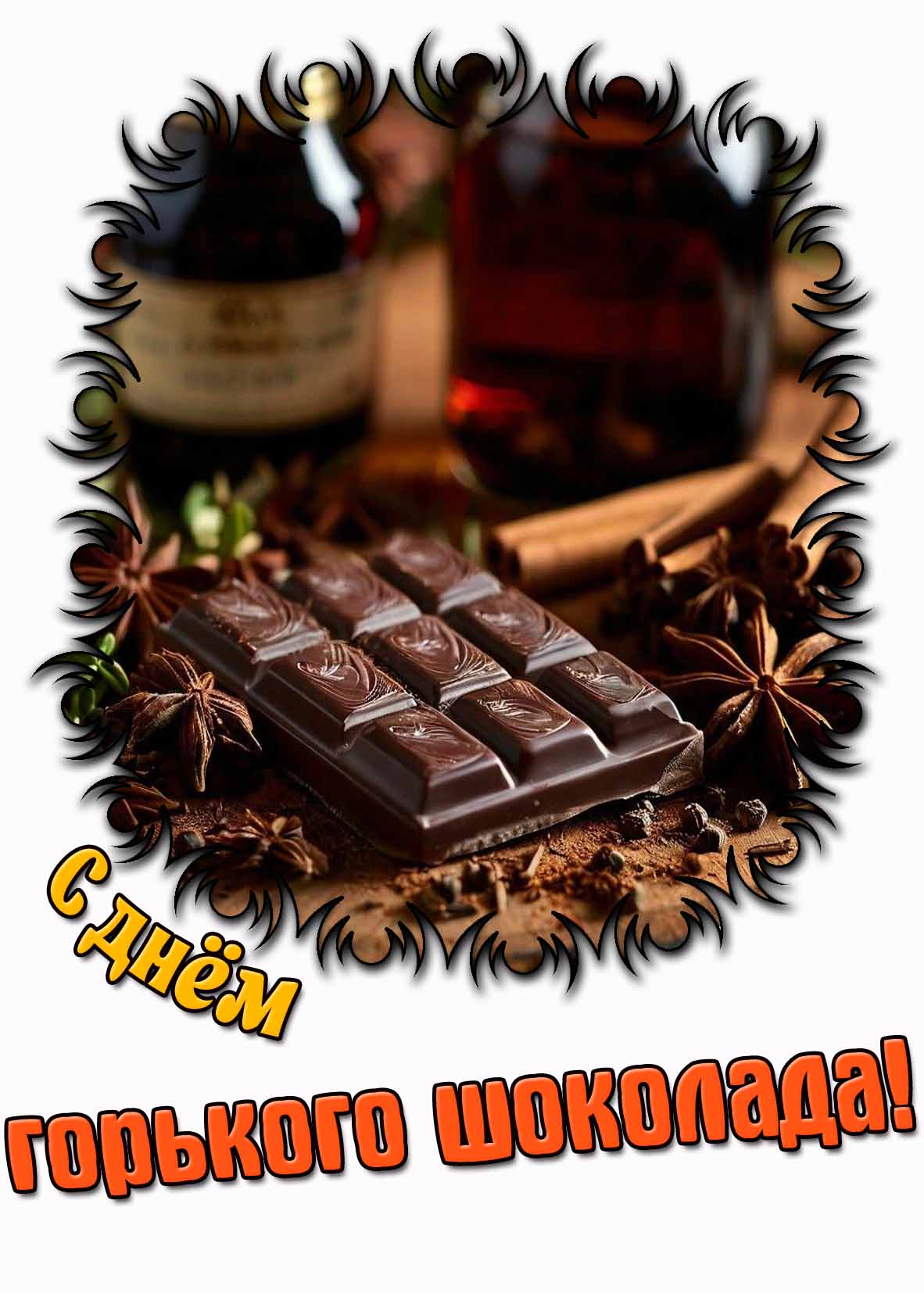 Картинка с днём горького шоколада