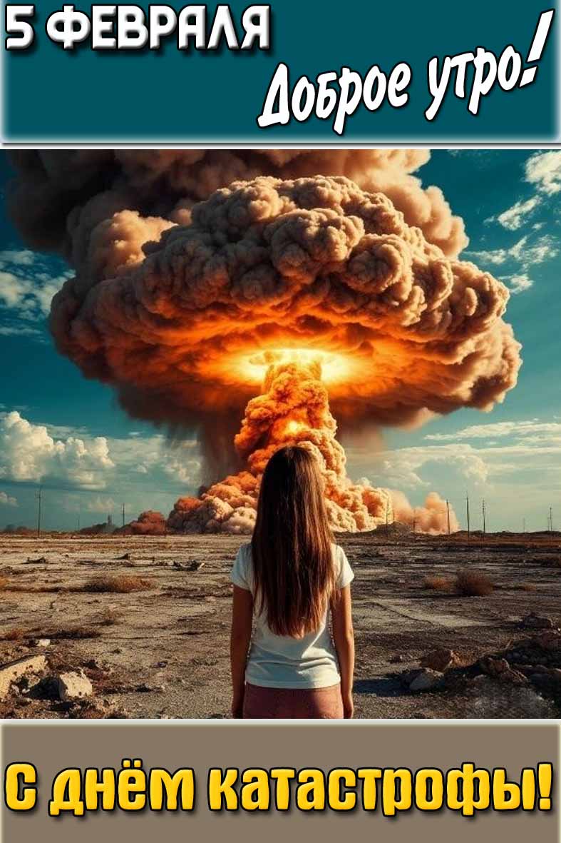 Картинка "5 февраля доброе утро! С днём катастрофы!"