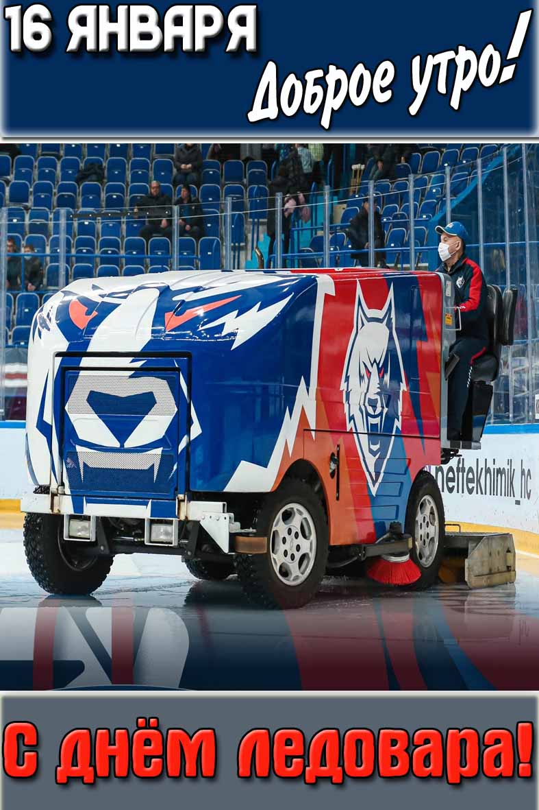 Картинка "16 января доброе утро! С днём ледовара!"