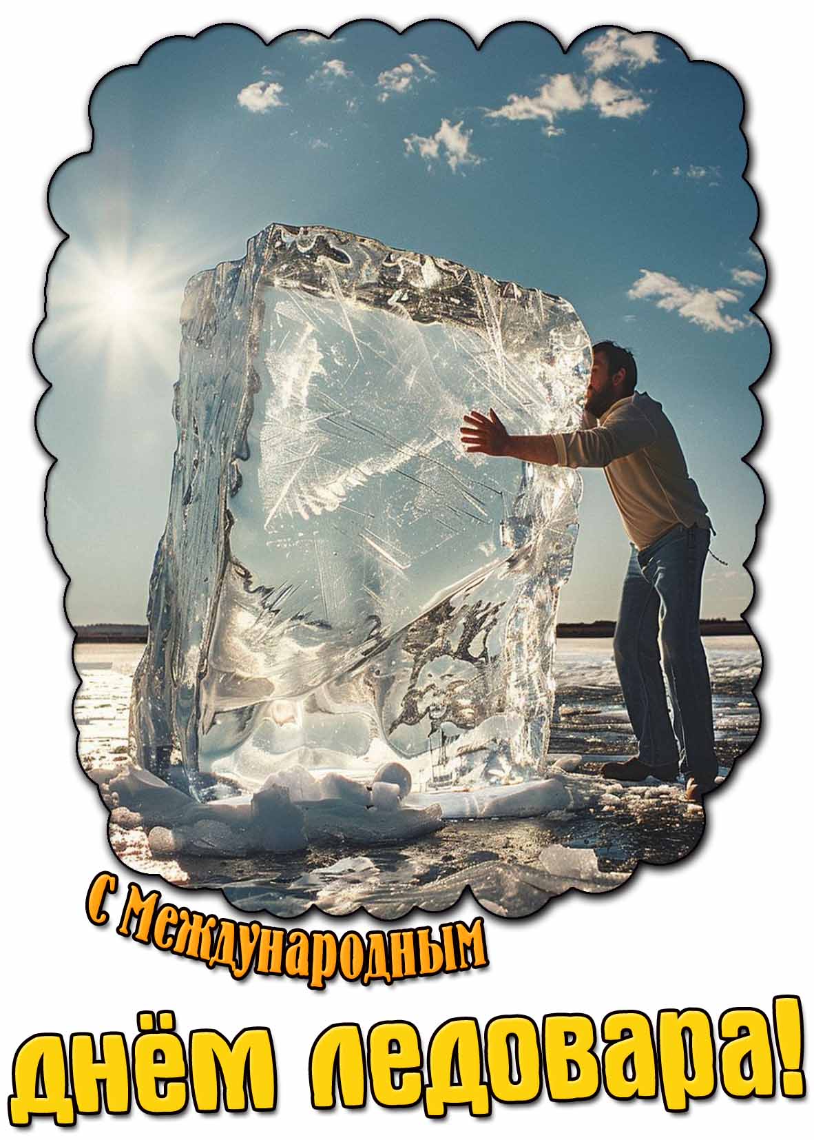 Открытка с Международным днём ледовара