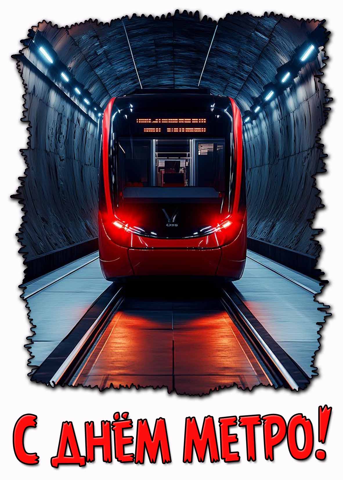 Открытка с днём метро