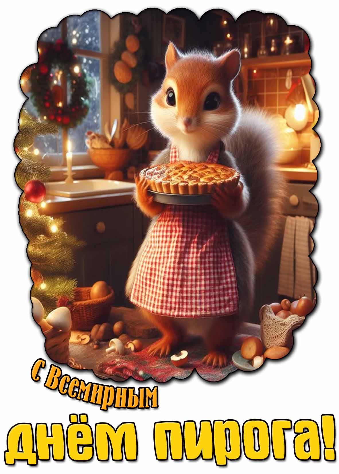 Прикольная картинка с Всемирным днём пирога
