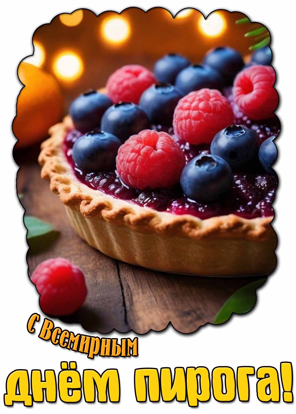 С Всемирным днём пирога! - ягодная картинка