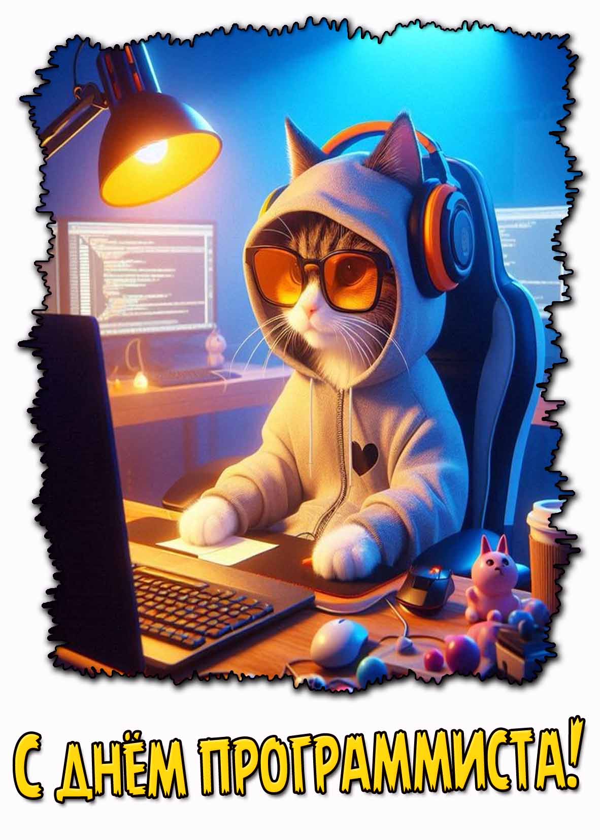 Стильная картинка на день программиста