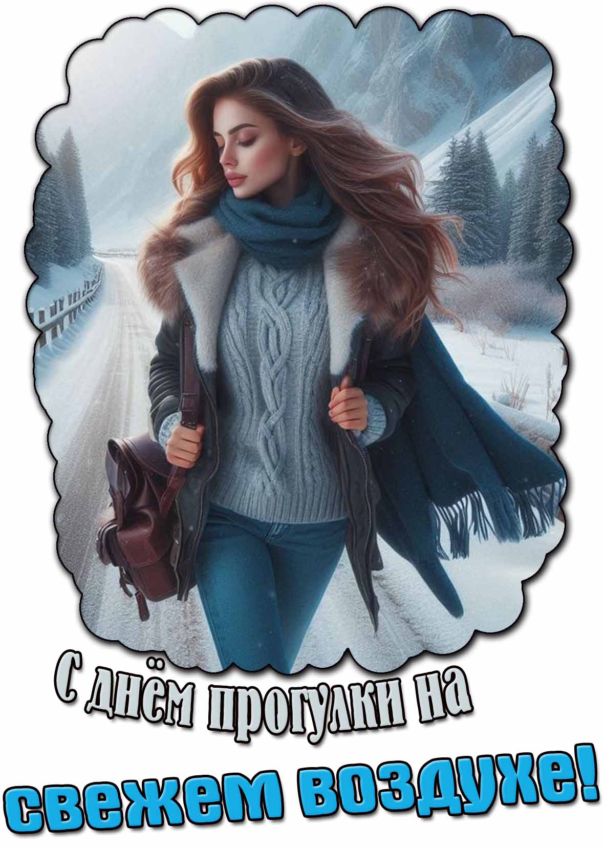 Открытка с днём прогулки на свежем воздухе