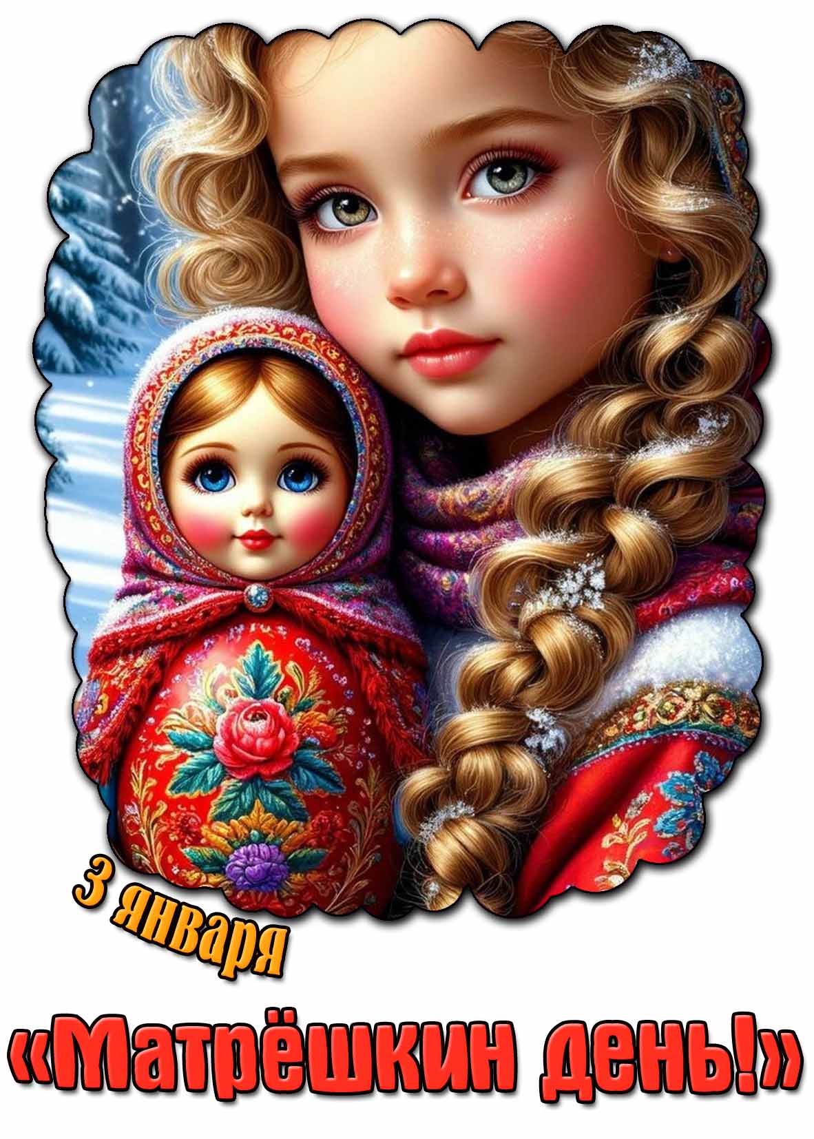 Картинка 3 января - «Матрёшкин день!»