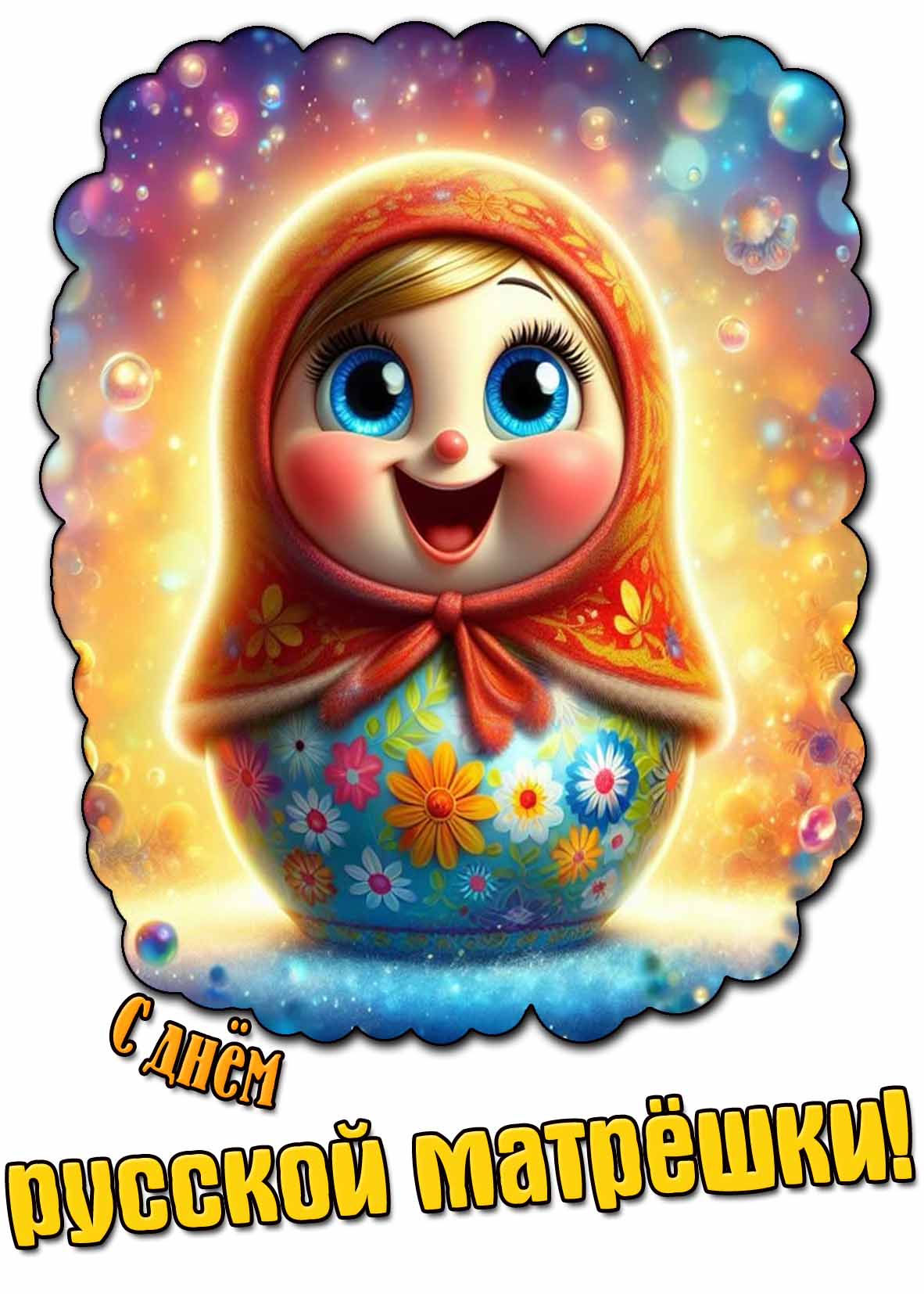 Прикольная картинка с днём русской матрёшки