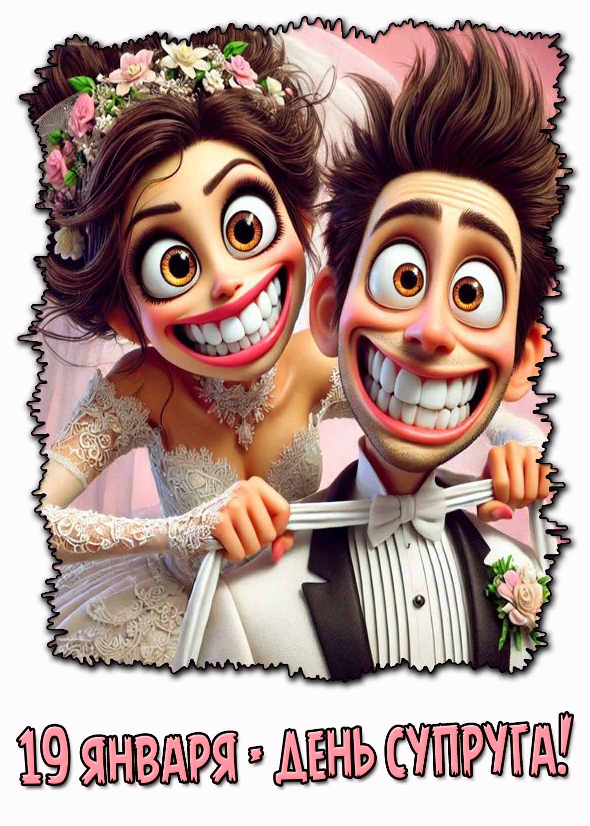 Смешная картинка "19 января - день супруга!"