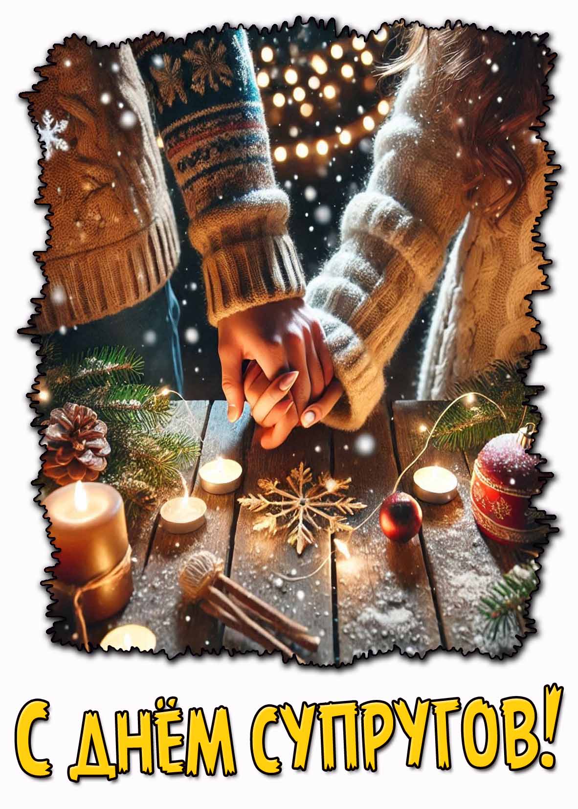 Трогательная открытка с днём супругов