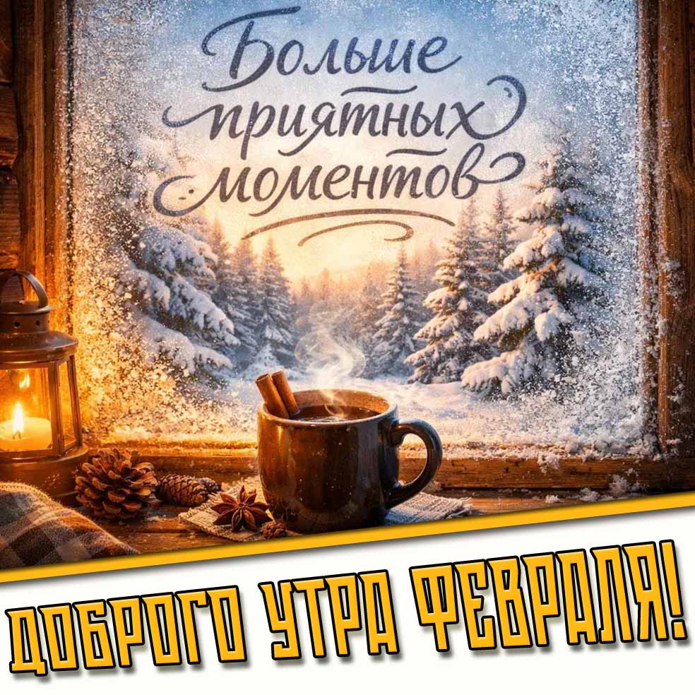 Картинка "Доброго утра февраля! Больше приятных моментов!"