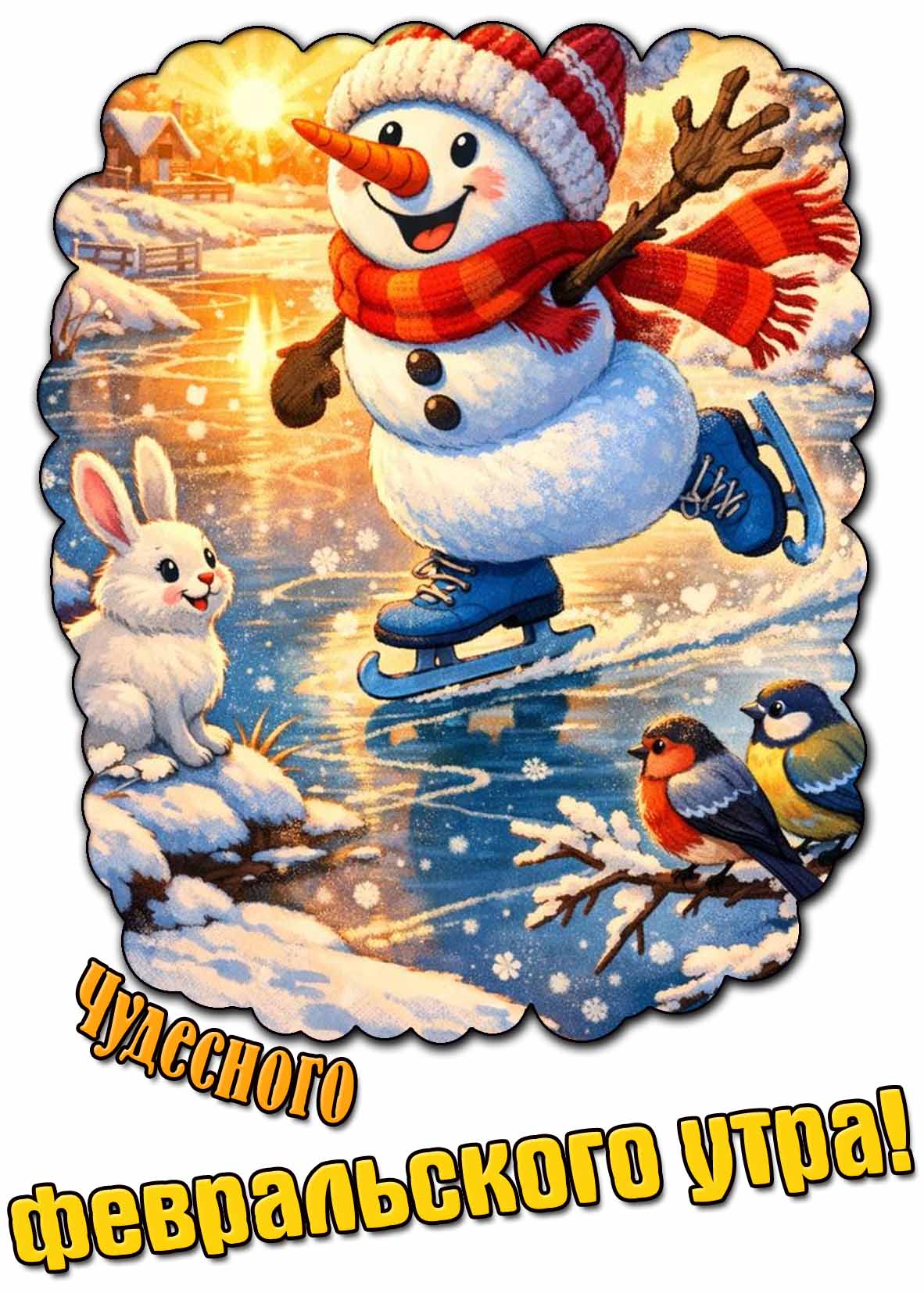 Картинка чудесного февральского утра