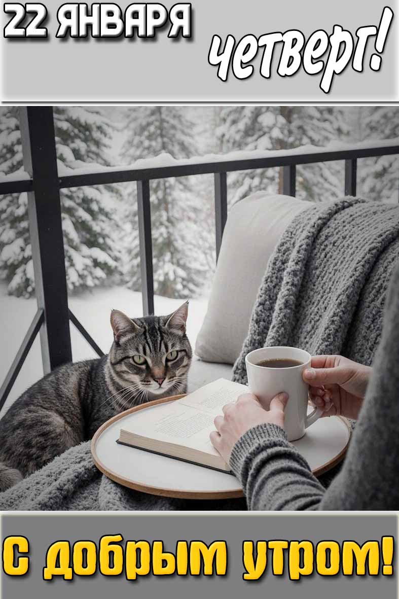 Картинка "22 января четверг! С добрым утром!"
