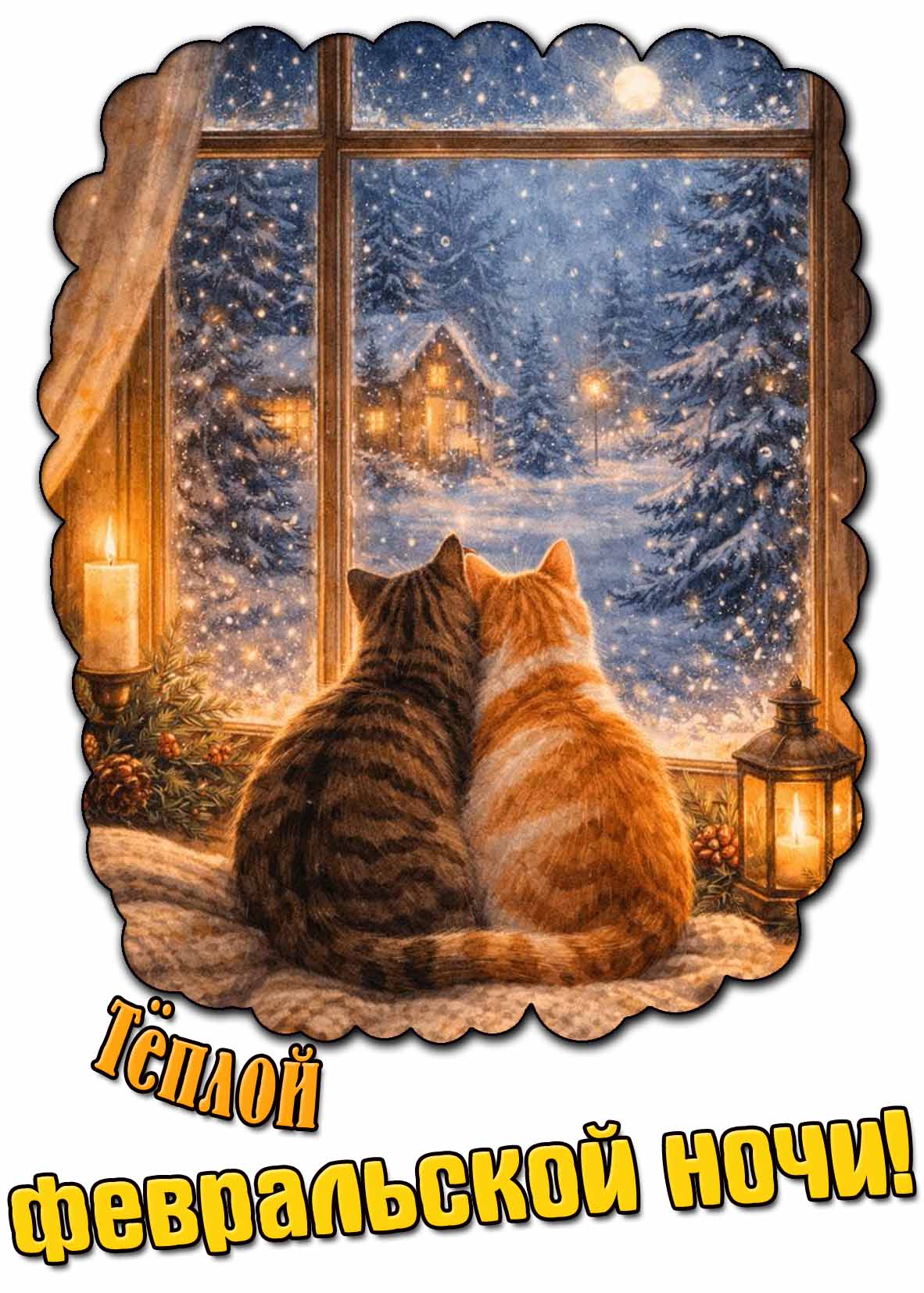 Картинка тёплой февральской ночи