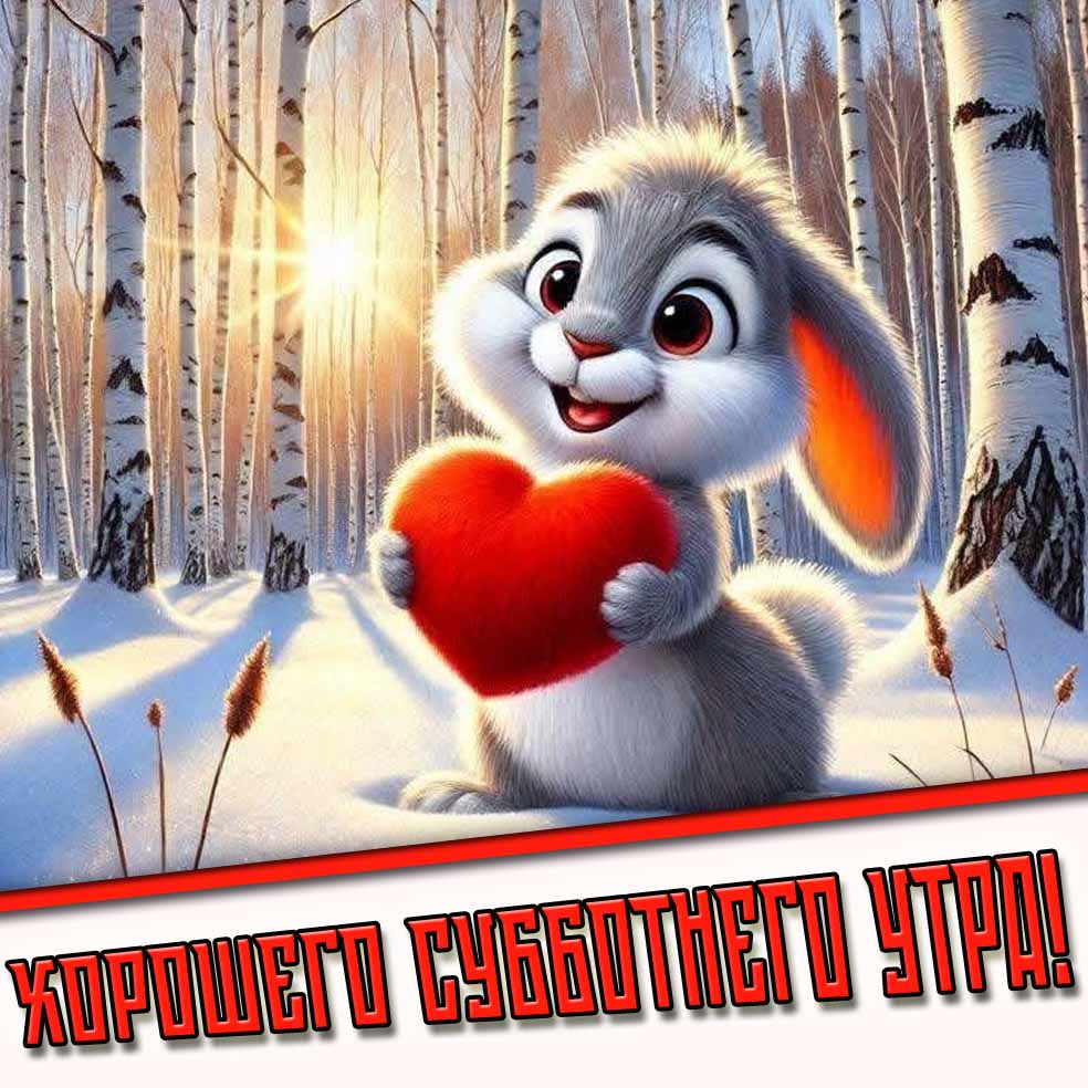 Хорошего субботнего утра! - романтическая зимняя картинка