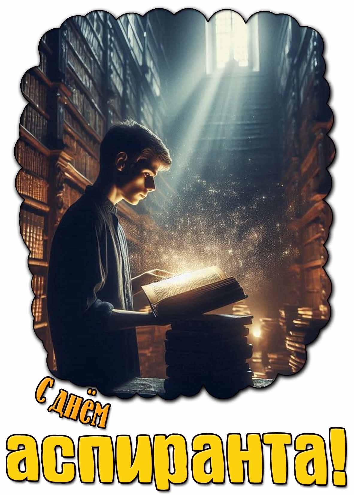 Открытка с днём аспиранта