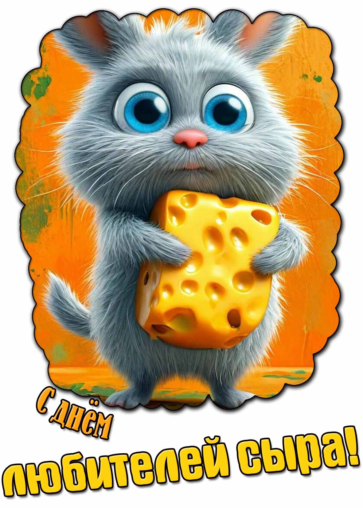 Картинка с днём любителей сыра
