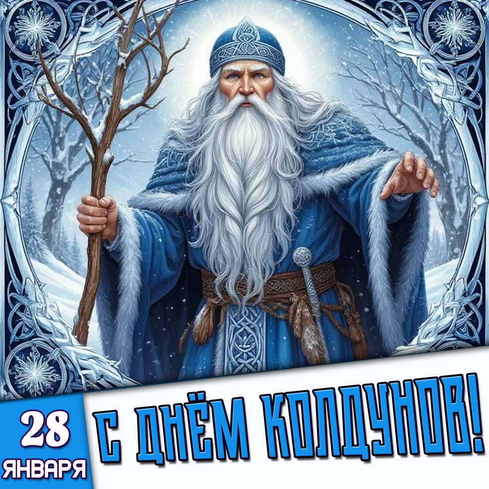 Картинка 28 января - с днём колдунов!