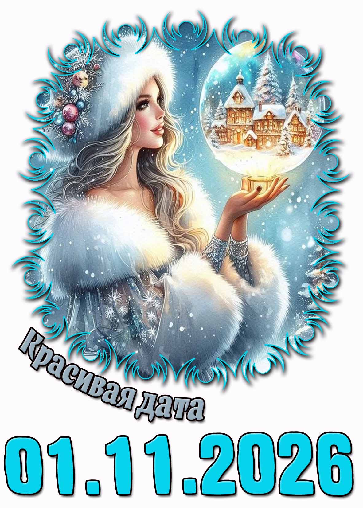 Открытка на красивую дату 01.11.2026