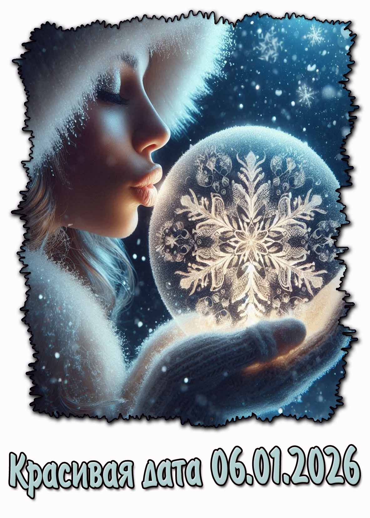 Картинка на красивую дату 06.01.2026