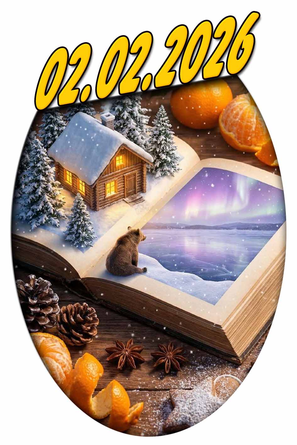 Картинка на красивую дату "02.02.2026"