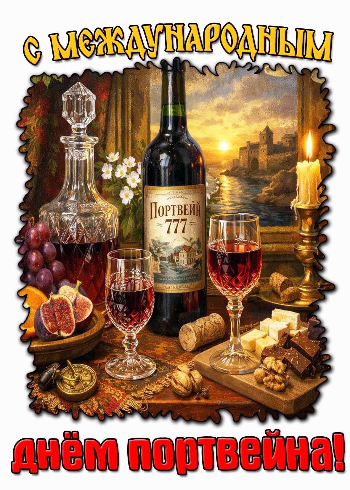 Красивая картинка с Международным днём портвейна