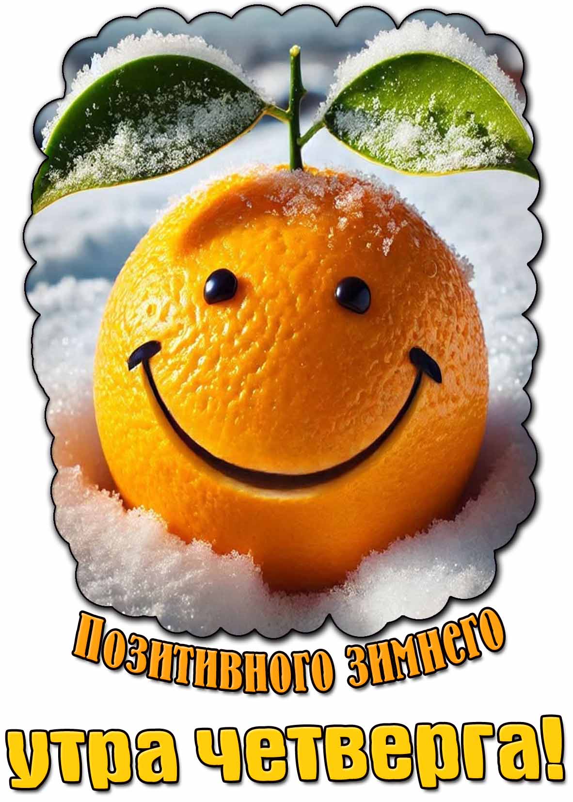 Картинка позитивного зимнего утра четверга