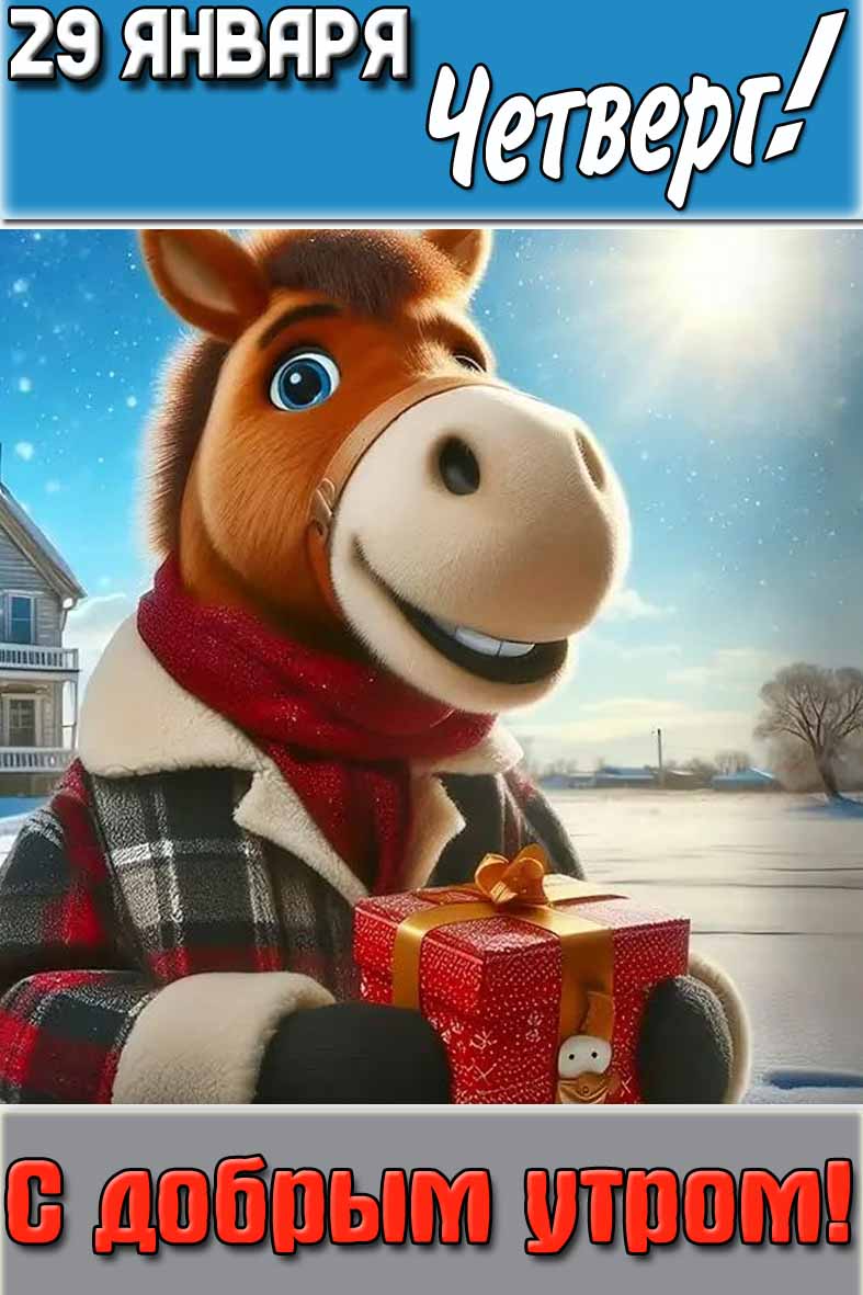 Картинка "29 января четверг! С добрым утром!"
