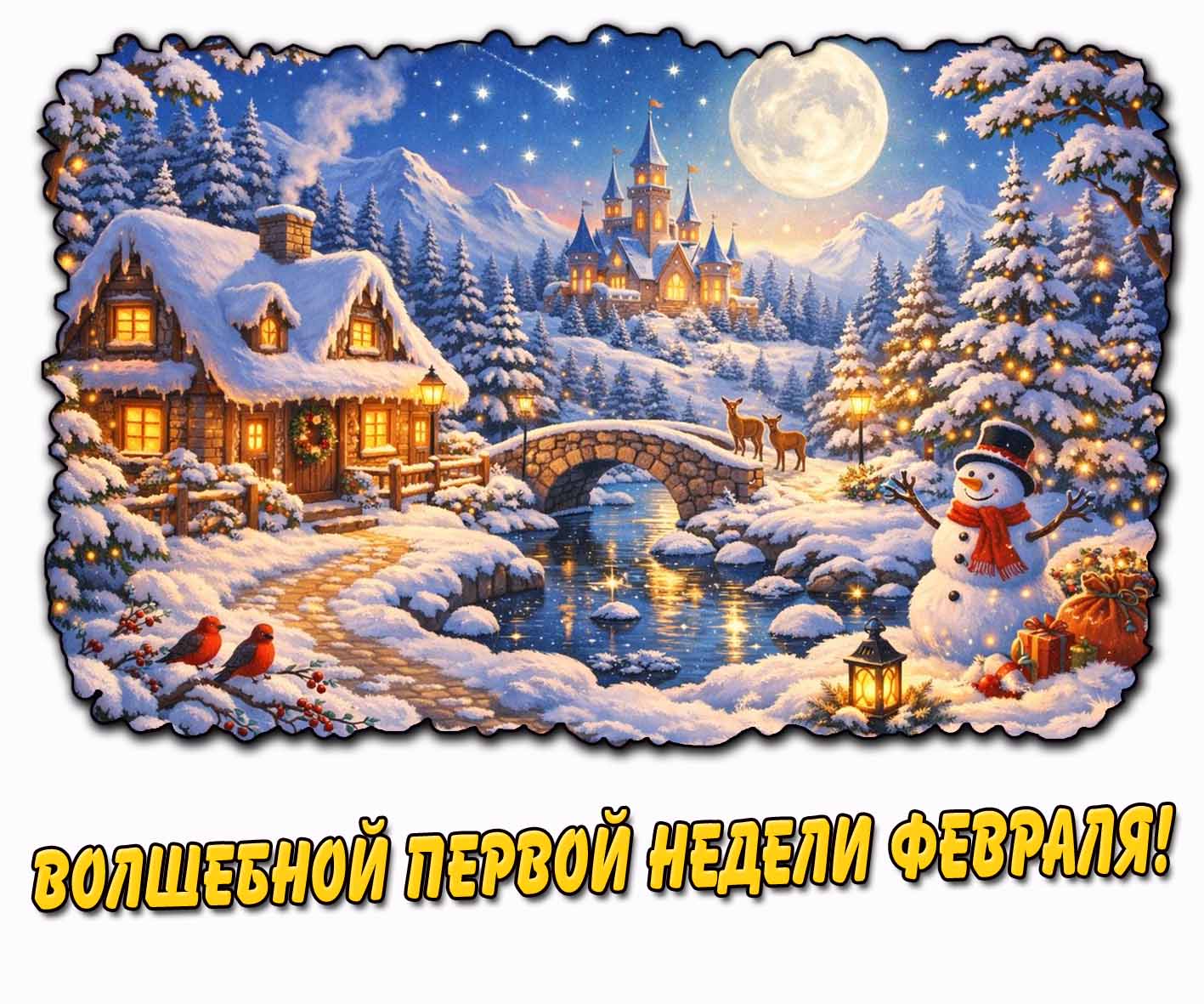 Волшебной первой недели февраля! - красивая зимняя картинка