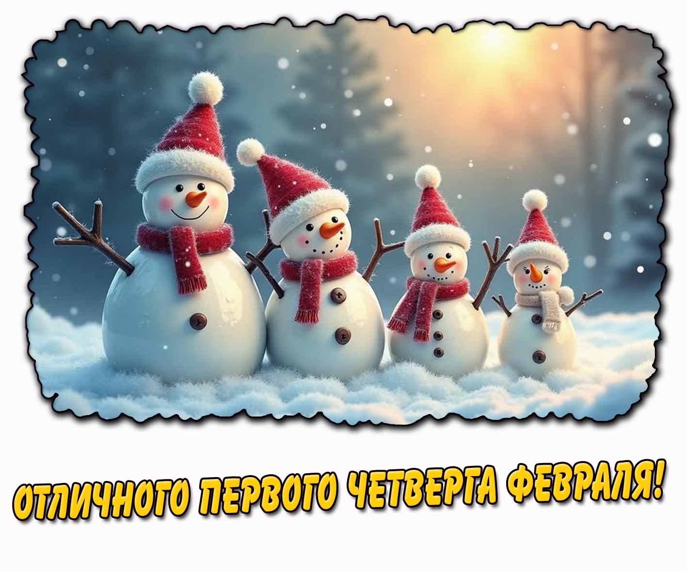 Прикольная картинка отличного первого четверга февраля