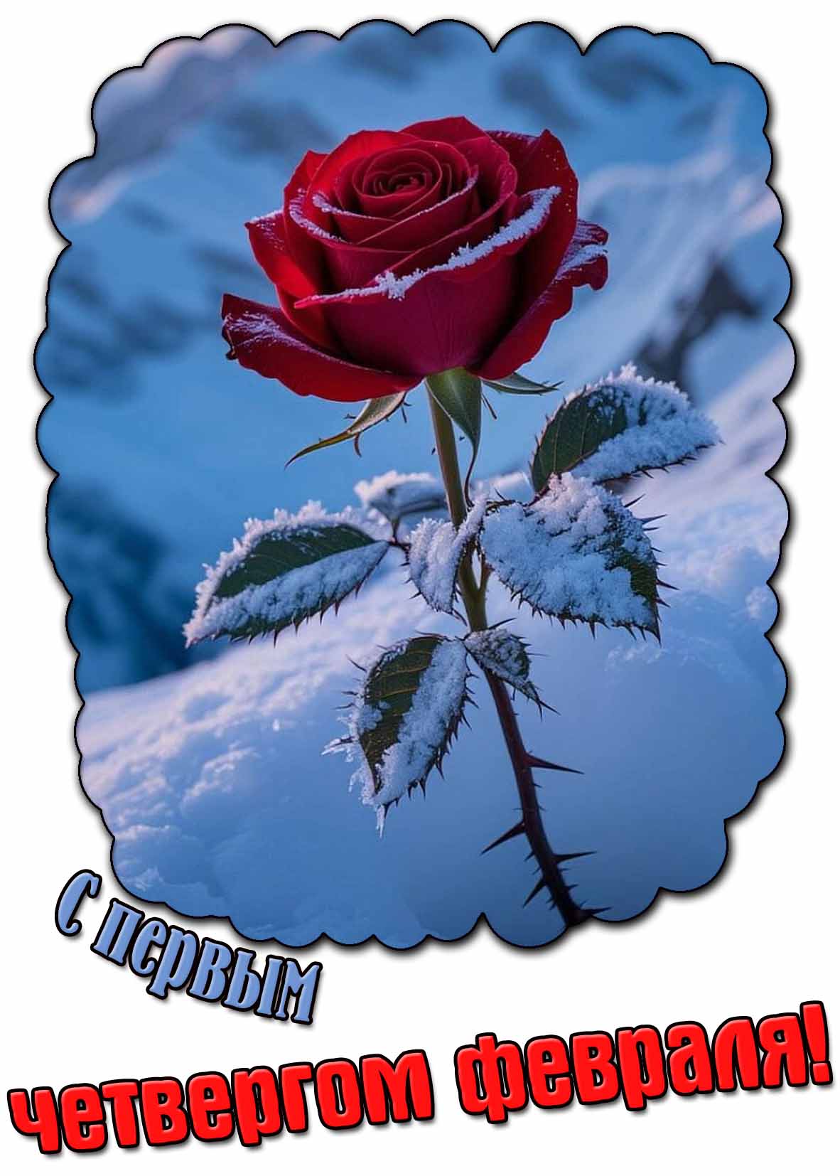 Красивая картинка с первым четвергом февраля