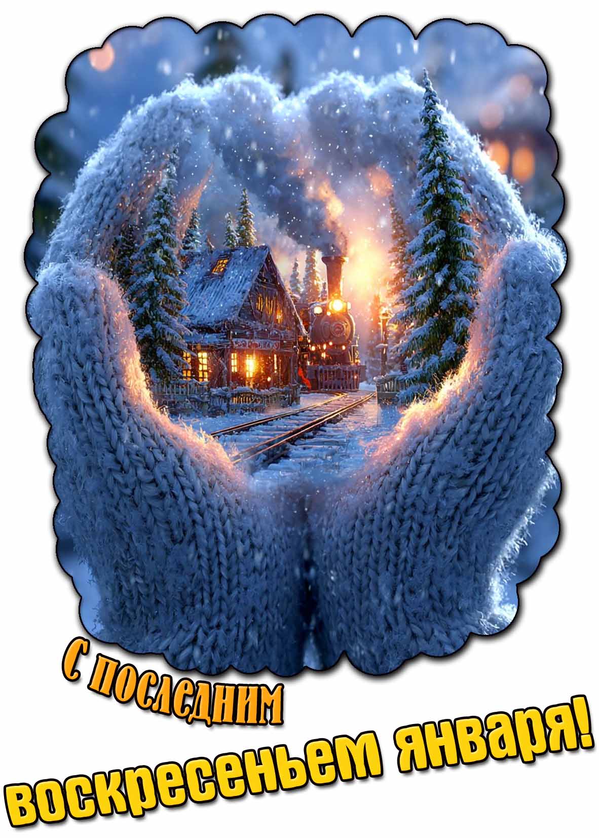 Открытка с последним воскресеньем января