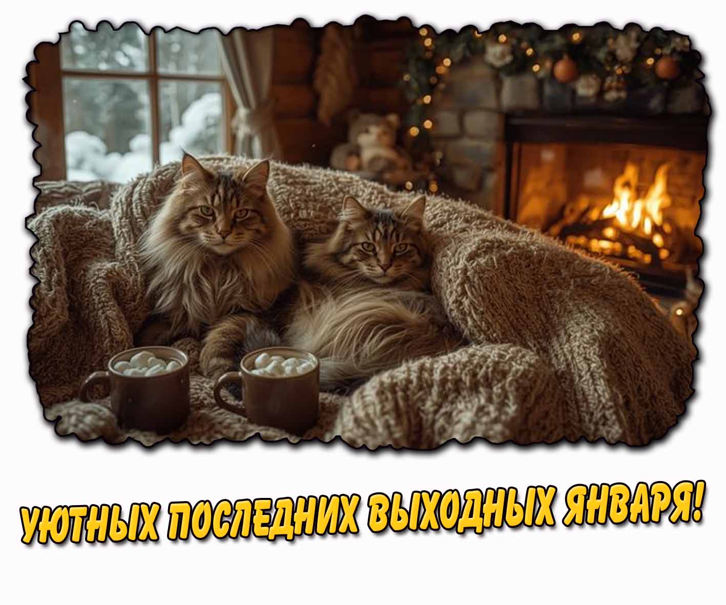 Картинка уютных последних выходных января