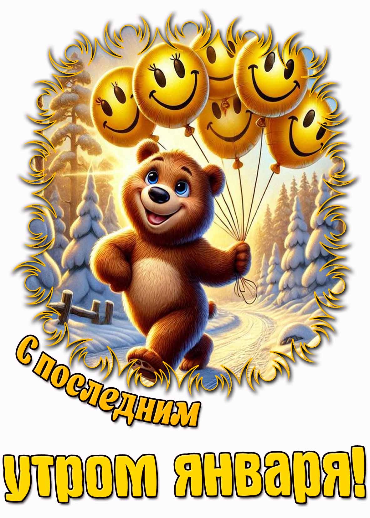 Позитивная картинка с последним утром января