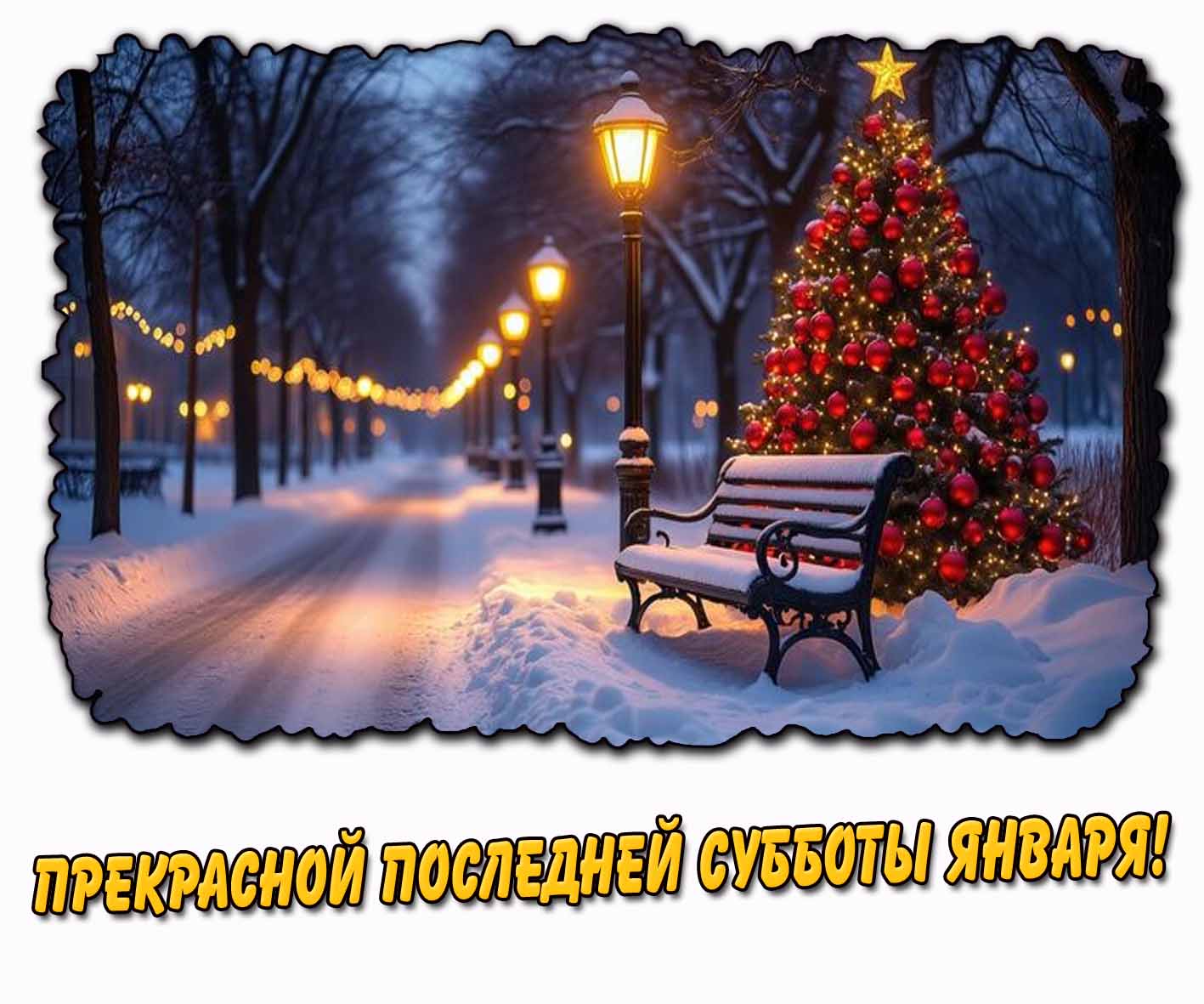 Прекрасной последней субботы января! - открытка