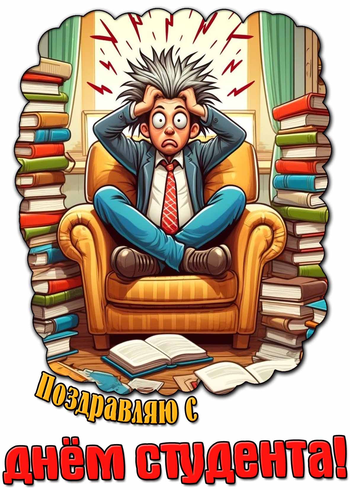 Поздравляю с днём студента! - прикольная картинка